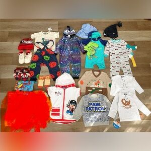 Brand New Baby Boy Clothes & Accessories Bundle 12M-2T